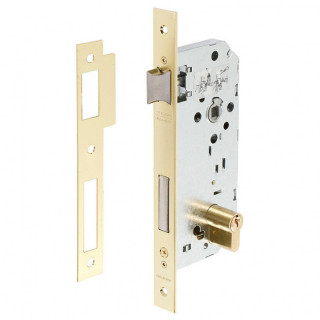 CERRADURA DE EMBUTIR TE5. PUERTA DE MADERA. CILINDRO EUROPERFIL. COLOR DORADO - TESA