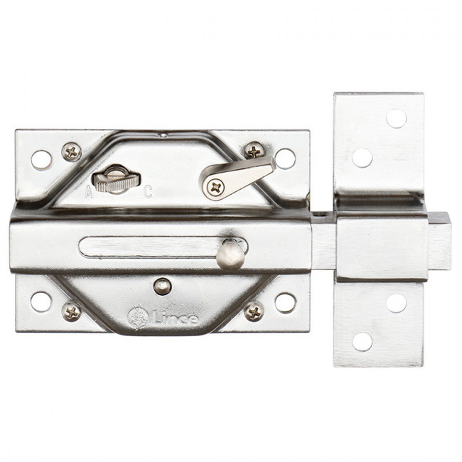 CERRADURA SEGURIDAD LINCE 3930-HC BOM.70mm. LLAVE SERRETA