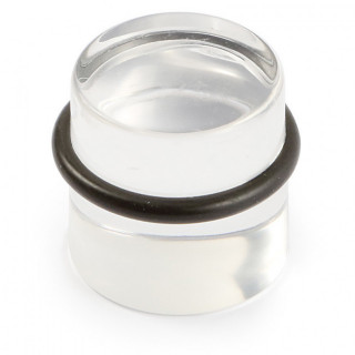 TOPE PUERTA ADH.METACRILATO CILÍNDRICO G/NEG 32x33mm B90180H