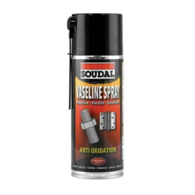 VASELINA EN SPRAY. AEROSOL. LUBRICANTE Y PROTECTOR ANTICORROSIVO. PARA METALES Y SINTÉTICOS. 400 ML - SOUDAL