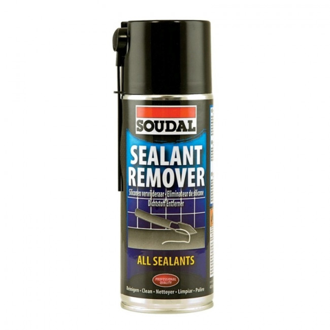 REMOVEDOR DE SELLADORES EN SPRAY. AEROSOL. SILICONA CURADA. 400 ML - SOUDAL