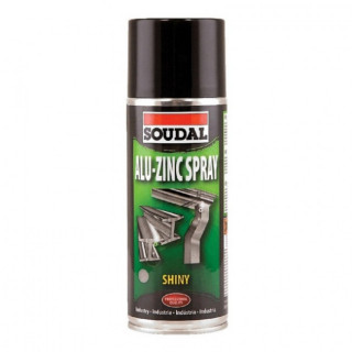 SPRAY ZINCANTE BRILLO ALU-ZINC. BRILLANTE. AEROSOL. PLATA ALUMINIO. SOBRE ÓXIDO - SOUDAL