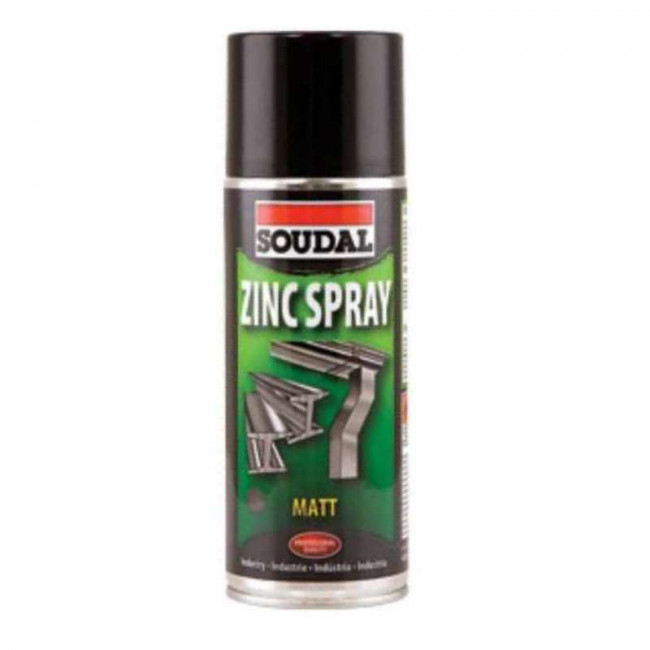 SPRAY ZINCANTE MATE. AEROSOL. PROTECCIÓN ANTICORROSIVA - SOUDAL