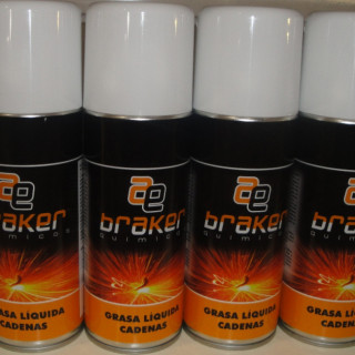 GRASA LÍQUIDA PARA CADENAS. PTFE. AEROSOL - BRAKER