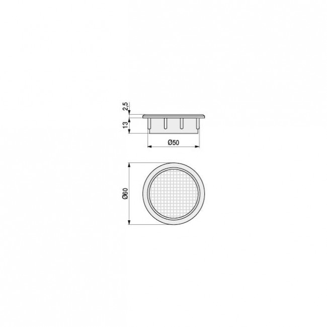 AIREADOR CANAPE REDO d50-60 PLASTICO GRIS