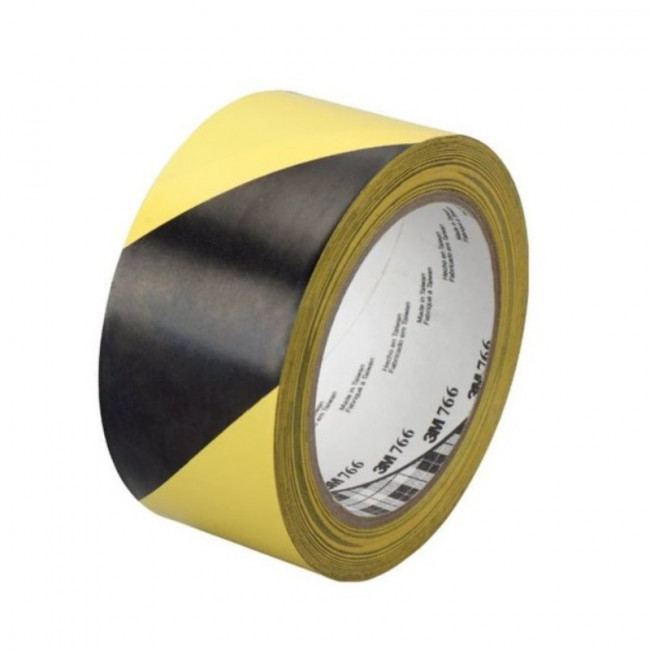 CINTA DE MARCAJE DE SEGURIDAD. PELÍCULA DE PVC. ADHESIVO DE CAUCHO. AMARILLO Y NEGRO - 3M
