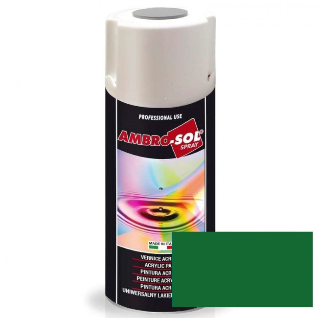 PINTURA ACRÍLICA EN SPRAY. 100% ACRÍLICO PURO. RAL 6002. AEROSOL 400 ML - AMBROSOL