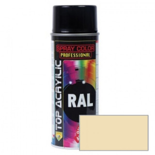 ESMALTE EN SPRAY ACRÍLICO. BASE ACRÍLICA. INTERIORES Y EXTERIORES. RAL 1015 - TOP ACRYLIC
