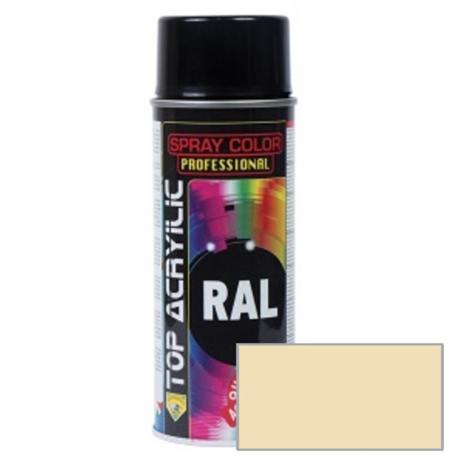 ESMALTE EN SPRAY ACRÍLICO. BASE ACRÍLICA. INTERIORES Y EXTERIORES. RAL 1015 - TOP ACRYLIC