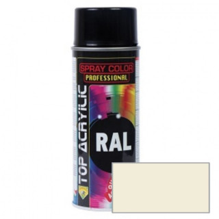 SPRAY ACRÍLICO. AEROSOL. RAL-9001. INTERIORES Y EXTERIORES. 100% ACRÍLICO PURO - TOP ACRYLIC