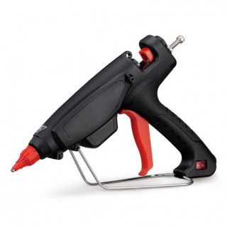 PISTOLA DE COLA TERMOFUSIBLE. 180W. CARCASA DE PLÁSTICO. BOQUILLA CÓNICA. SOPORTE METÁLICO ABATIBLE - CLAVEX