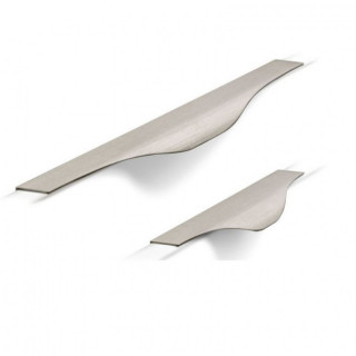 TIRADOR DE ALUMINIO NOMA. EFECTO INOX. PARA ATORNILLAR. DISTANCIA ENTRE TALADROS 128MM - VIEFE
