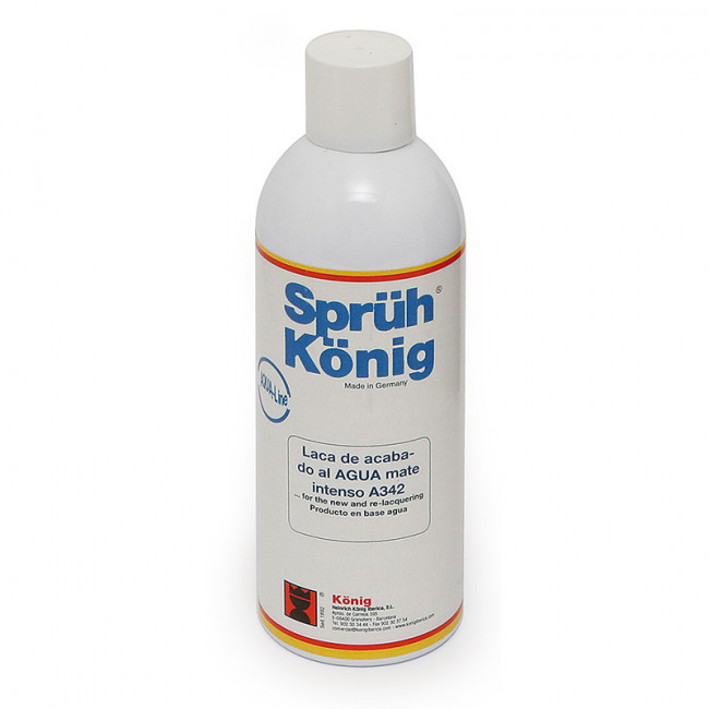 LACA DE ACABADO. BASE AL AGUA. MATE INTENSO. AEROSOL. 400 ML - KONIG
