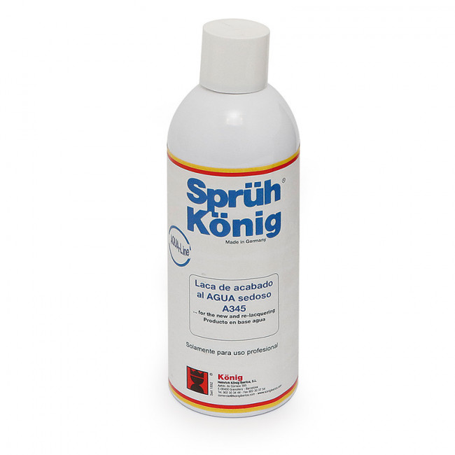 LACA EN AEROSOL. BASE AL AGUA. ACABADO SATINADO. REPINTADO - KONIG