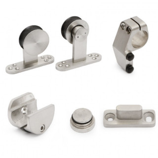KIT CORREDERA INOXIDABLE 1 PUERTA MADERA