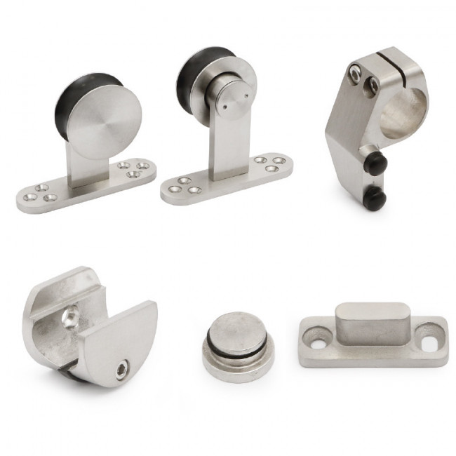 KIT CORREDERA INOXIDABLE 1 PUERTA MADERA
