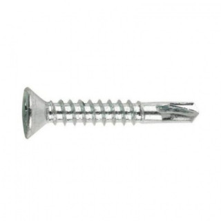 TORNILLO BROCA PARA PVC. ACERO. CABEZA AVELLANADA. ROSCA PARCIAL - INDEX