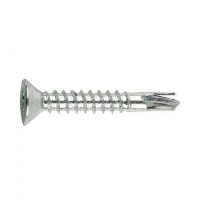 TORNILLO BROCA PARA PVC. ACERO. CABEZA AVELLANADA. ROSCA PARCIAL - INDEX