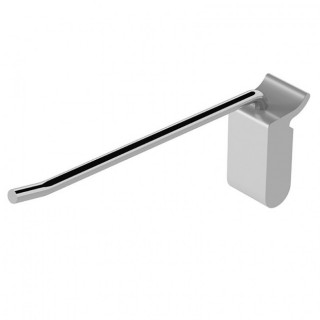 ENGANCHE COLGADOR RECTO. ALUMINIO + HIERRO. PLATA MATE + CROMO. LONGITUD 109MM. PANEL RANURADO. ESPESOR 18MM - ZOBAL