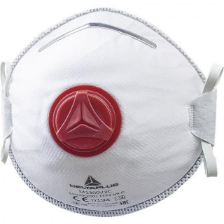 MASCARILLA FILTRANTE FFP3. CON VÁLVULA DE EXHALACIÓN. USO ÚNICO. BLANCO - DELTA PLUS