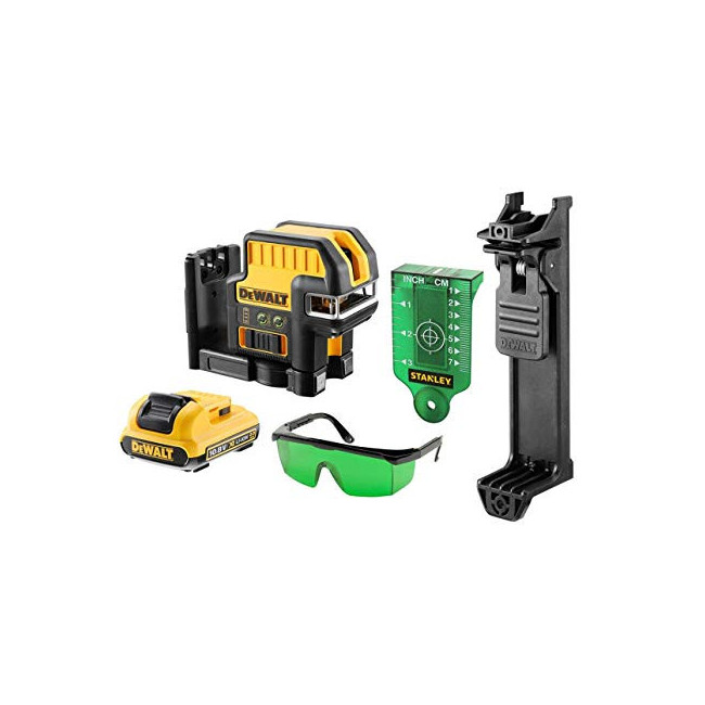 NIVEL LÁSER AUTONIVELANTE DCE0825D1G. AUTONIVELANTE. 5 PUNTOS Y LÍNEAS. LUZ VERDE. BATERÍA 12V. CLASE 2 - DEWALT