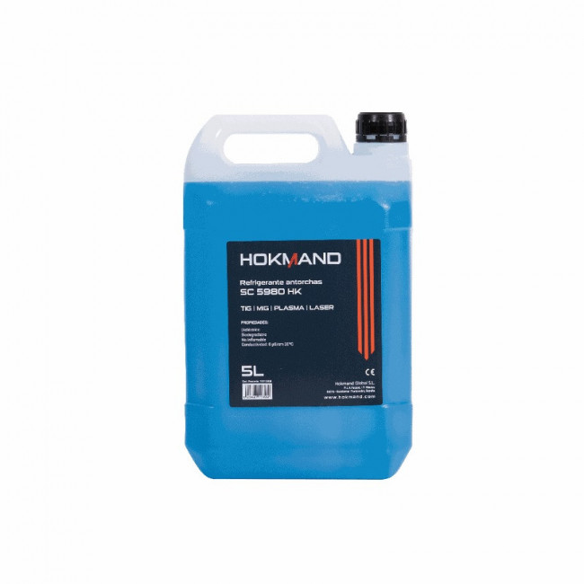 REFRIGERANTE LÍQUIDO. 5 L. BIDÓN PLÁSTICO. TIG MIG PLASMA LÁSER. TAPÓN ROSCADO