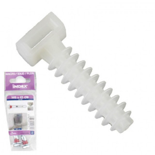 BRIDA DE NYLON CON TACO. POLIAMIDA 6.6. NATURAL - INDEX