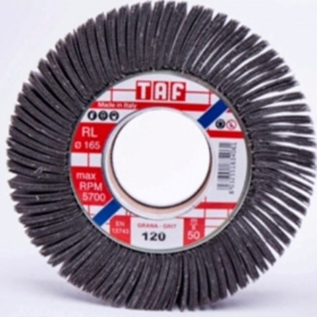 CEPILLO ABRASIVO CIRCULAR HOJAS 165-25-25. SOPORTE TEXTIL/FIBRA. GRANO 60. EN 13743 - TYROLIT