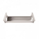 PASACABLE HORIZONTAL. PLÁSTICO ABS. BAJO ENCIMERA. BLANCO. 4 TORNILLOS