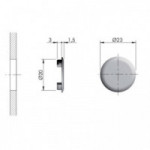 TAPA EMBUTIR AG.20mm PARA COLGADOR APC BLANCO TAPA EMBUTIR AG.20mm PARA COLGADOR APC BLANCO