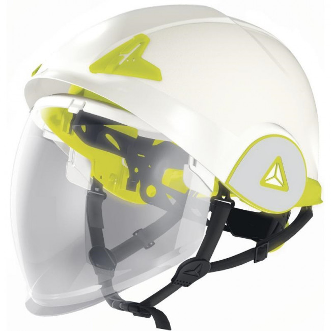 CASCO DE OBRA DIELÉCTRICO ONYX. DOBLE CARCASA. VISERA RETRÁCTIL - DELTA PLUS