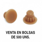 TAPÓN EMBELLECEDOR. PLÁSTICO. MARRÓN CLARO. DIÁMETRO 5MM