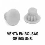 TAPÓN EMBELLECEDOR. PLÁSTICO. INSERCIÓN A PRESIÓN. GRIS