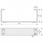 PATA METAL UXIA H90 250X50 CROMO PATA METAL UXIA H90 250X50 CROMO