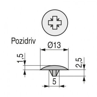 TAPA TORN/POZI INTRO d13 GRIS (5.000U) 2