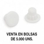 TAPÓN EMBELLECEDOR. PLÁSTICO. BLANCO. DIÁMETRO 5MM.