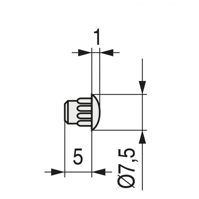 TAPA MINA AG.5MM TRANSLUCIDO (5.000U)