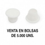 TAPÓN EMBELLECEDOR. PLÁSTICO. BLANCO. DIÁMETRO 8MM. INSERCIÓN A PRESIÓN