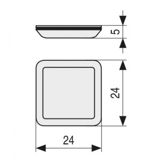 DESLIZANTE PTFE 24X24 ADHESIVO GRIS 2