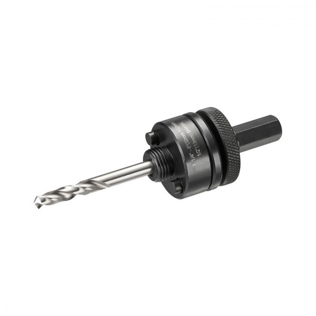 MANDRIL PARA CORONAS BI-METAL DT90369-QZ. DIÁMETRO DE SUJECIÓN 13 MM. VÁSTAGO HEXAGONAL. INSERCIÓN RÁPIDA. CUERPO METÁLI