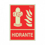 SEÑAL DE HIDRANTE. PLÁSTICO. SEÑALIZACIÓN CONTRA INCENDIOS