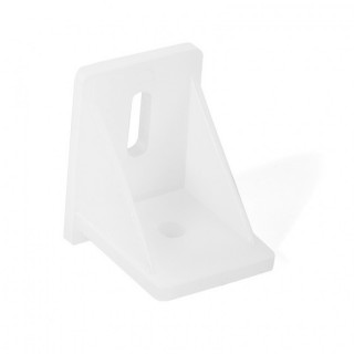 ESCUADRA MARCO. RANURA OBLONGA. BLANCO. 34 X 30 MM