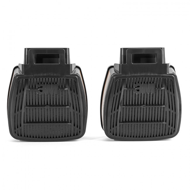 FILTRO VAPORES ORGÁNICOS D8055. CLASE A2. SECURE-CLICK. PLÁSTICO NEGRO - 3M
