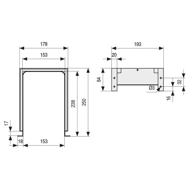 SALVA SIFON RECTO EROBO PLAST.ANTRACITA PARA MUEBLES DE BAÑO
