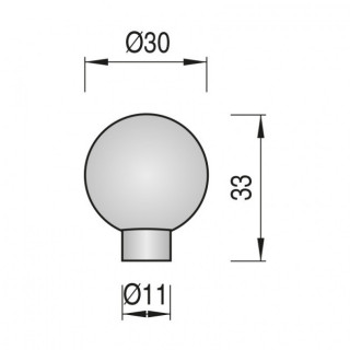 POMO BOLA ACERO INOXIDABLE TOUS Ø30mm 2