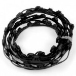 ROLLO DE CLIP MUELLE ZIGZAG. SISTEMA DE CLIPS. PLÁSTICO Y ACERO. NEGRO MATE/SATINADO. LONGITUD 144M - Q&Q