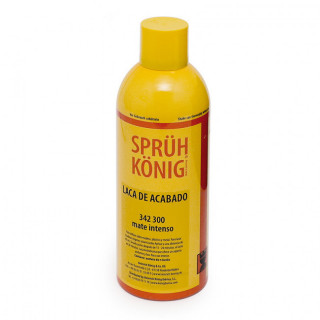 LACA EN SPRAY. MATE INTENSO. AEROSOL. NITROCELULÓSICA TRANSPARENTE. PARA INTERIORES. 400 ML - KONIG