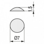LAGRIMA ADHESIVA GOMA EVA 7x1,5 TRANSPARENTE (2.000U)