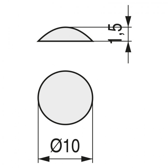 LAGRIMA ADHESIVA GOMA EVA 10X1,5 TRANSPARENTE (2.000U)
