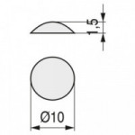 LAGRIMA ADHESIVA GOMA EVA 10X1,5 TRANSPARENTE (2.000U)